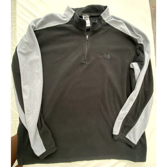 Mens The North Face Fleece Quarterzip Jacket Size XXL - Picture 1 of 3
